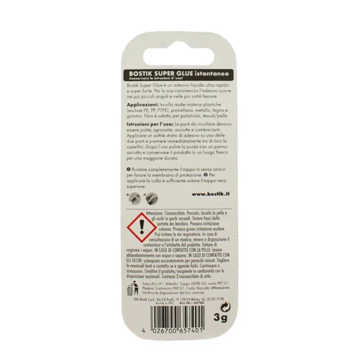 BOSTIK SUPER GLUE COLLA 3 grammi