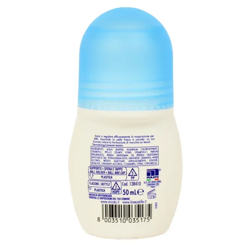 BREEZE DEODORANTE ROLL ON 48H FRESCHEZZA TALCATA 50 ML