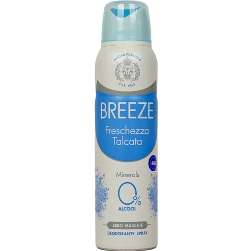 BREEZE DEODORANTE SPRAY 48H FRESCHEZZA TALCATA 150 ML