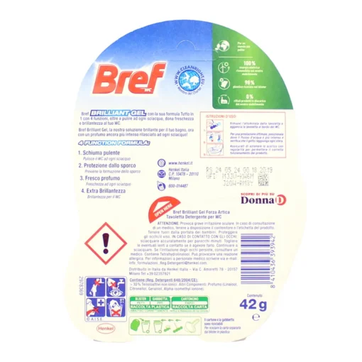 BREF WC BRILLIANT GEL TUTTOin1 MONO TAVOLETTA FORZA ARTICA