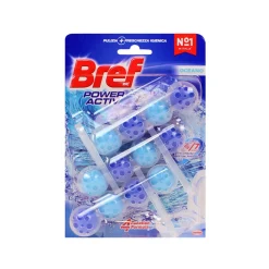 BREF WC POWER ACTIV TAVOLETTA WC 4 FUNZIONI OCEAN 50gr 3 PEZZI