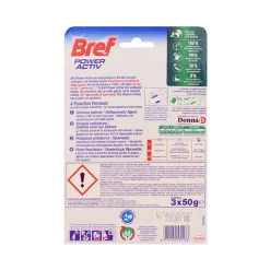 BREF WC POWER ACTIV TAVOLETTA WC 4 FUNZIONI OCEAN 50gr 3 PEZZI
