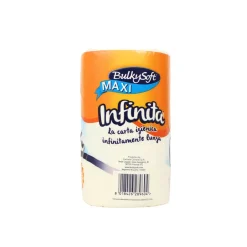 BULKYSOFT CARTA IGIENICA INFINITA 4 ROTOLI 340 STRAPPI 2 VELI
