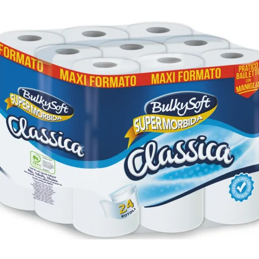 BULKYSOFT IGIENICA CLASSICA SUPERMORBIDA 2 VELI 24 ROTOLI