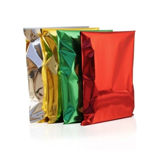 BUSTA REGALO METALLIZZATA ARGENTO 20x35 50 PZ.