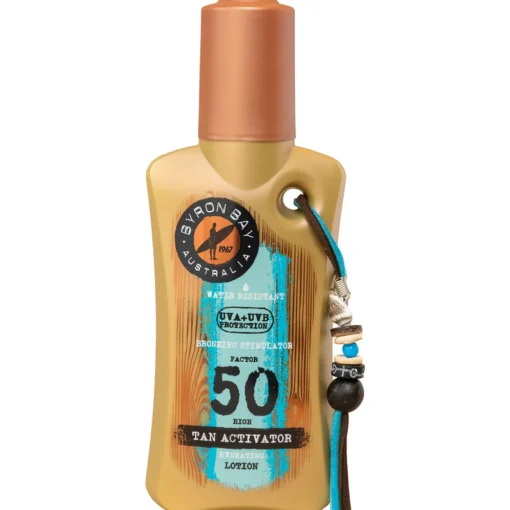 BYRON BAY AUSTRALIA TAN ACTIVATOR LOZIONE SPRAY SPF50 HYDRATING WATER RESITANT 200 ML