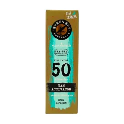 BYRON BAY AUSTRALIA TAN ACTIVATOR LOZIONE IN TUBO SPF50 HYDRATING WATER RESISTANT TRAVEL 100 ML