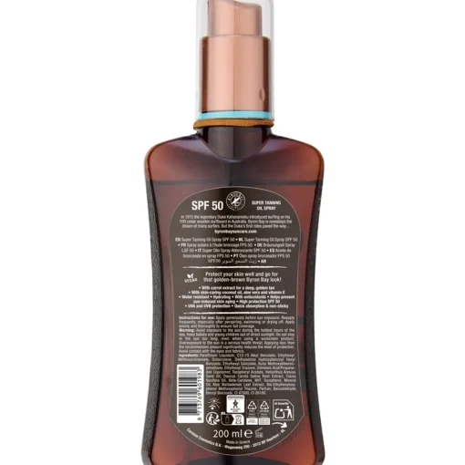 BYRON BAY SUPER TANNING OIL SF50 SPRAY 200 ML