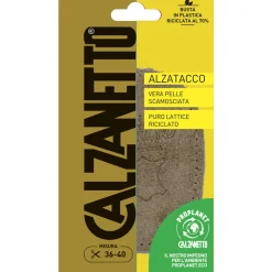CALZANETTO ALZATACCO VERA PELLE SCAMOSCIATA PURO LATTICE RICICLATO PROPLANET 1 PAIO MISURA 36-40 DONNA