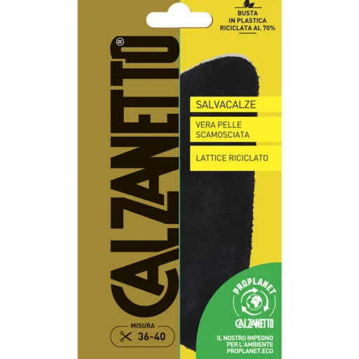 CALZANETTO SALVACALZE VERA PELLE SCAMOSCIATA LATTICE RICICLATO PROPLANET 1 PAIO MISURA 36-40 DONNA