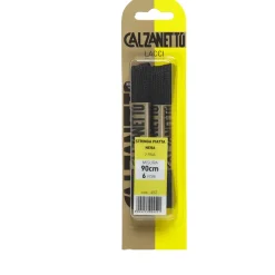 CALZANETTO STRINGA PIATTA CM.90 2 PAIA NERO