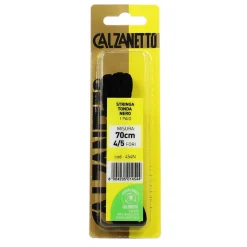 CALZANETTO STRINGA TONDA CM.70 1 PAIO NERO