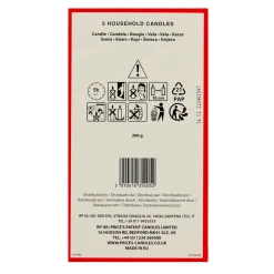 CANDELE PRICE'S STEARICHE 5 PEZZI DURATA 5 ORE CANDELA