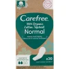 CAREFREE 100% ORGANIC COTTON TOPSHEET SALVASLIP NORMAL 30 PEZZI