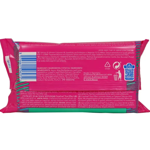 CAREFREE SALVIETTE INTIME 20 PZ.ALOE E THE VERDE