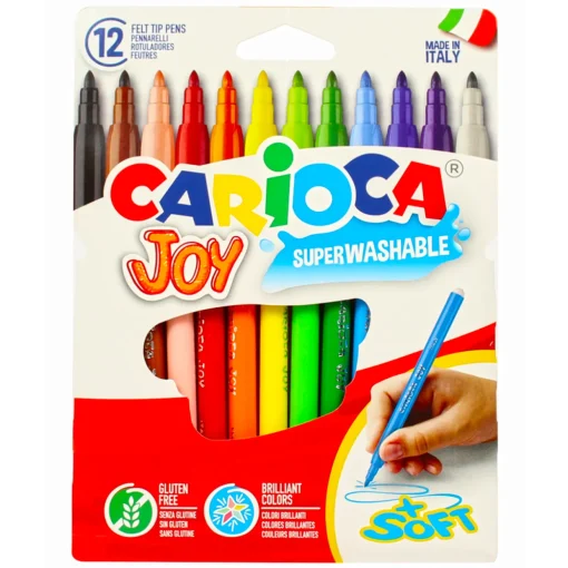 CARIOCA JOY 12 PENNARELLI PUNTA SOFT SUPERWASHABLE