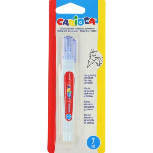 CARIOCA PENNA CORRETTORE PUNTA METALLO 7 ML BLISTER 1 PEZZO