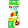 CARIOCA TITA 12 MATITE COLORATE MINA 3 MM SICURA RESISTENTE ALLA CADUTA MODELLO ESAGONALE