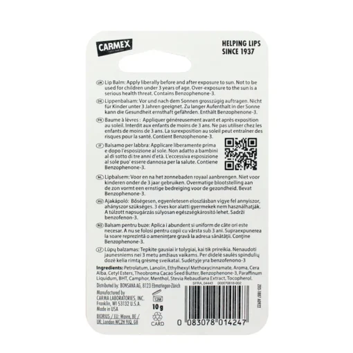 CARMEX LIP BALM STRAWBERRY SPF15 TUBO 10 grammi