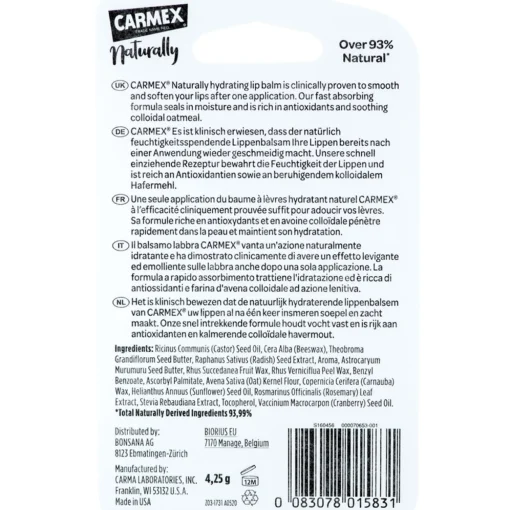 CARMEX NATURALLY LIP BALM ANGURIA STICK 4,25 grammi