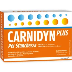 CARNIDYN PLUS STANCHEZZA FISICA E MENTALE 20 BUSTINE GUSTO ARANCIA
