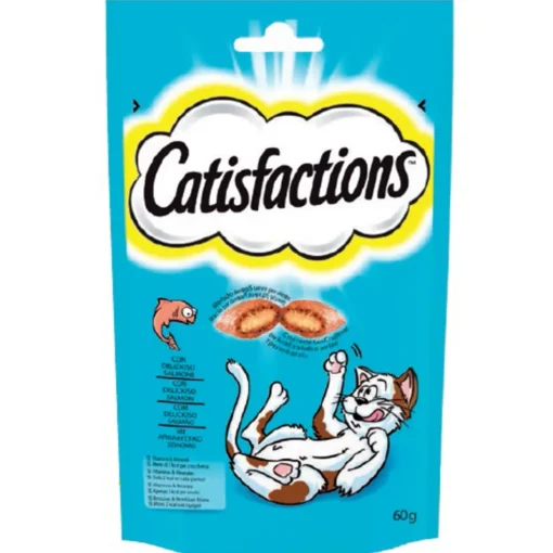 CATISFACTIONS DELIZIOSO SALMONE BUSTA 60 Grammi  Alimento per Gatti