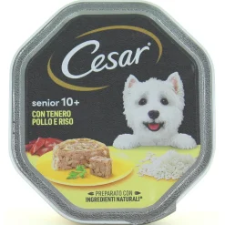 CESAR SENIOR 10+ CON POLLO e RISO IN GELATINA VASCHETTA 150 GRAMMI
