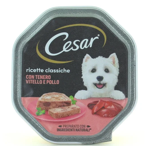 CESAR TENERO PATE' VITELLO & POLLO VASCHETTA 150g