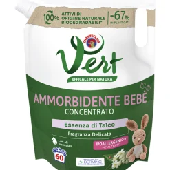 CHANTECLAIR VERT BEBE' AMMORBIDENTE CONCENTRATO ESSENZA DI TALCO BUSTA 60 LAVAGGI 1200 ML