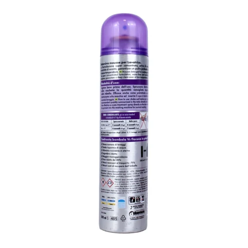 CHIARO LUCE LAVATRICE DETERSIVO IN MOUSSE LAVANDA & VETIVER 25 LAVAGGI 300 ML