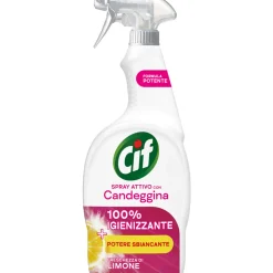 CIF SPRAY ATTIVO CON CANDEGGINA 100% IGIENIZZANTE FRESCHEZZA DI LIMONE 650 ML