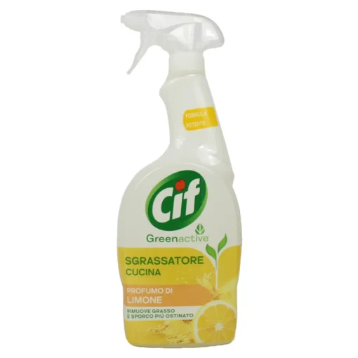 CIF SPRAY GREEN ACTIVE SGRASSATORE CUCINA OLIO ESSNEZIALE DI LIMONE 650 ML