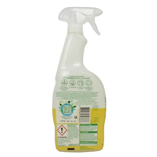 CIF SPRAY GREEN ACTIVE SGRASSATORE CUCINA OLIO ESSNEZIALE DI LIMONE 650 ML