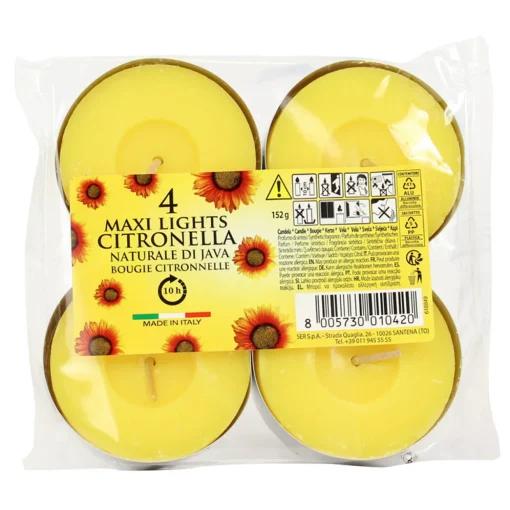 CITRONELLA DI JAVA INSETTICIDA 4 MAXI VASETTI