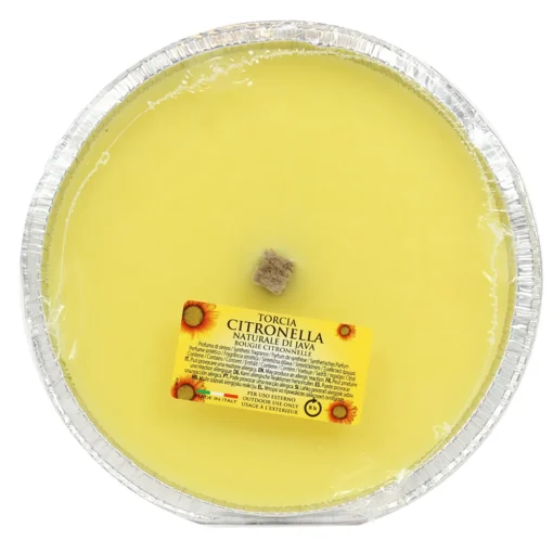 CITRONELLA INSETTICIDA RICARICA VASO ALLUMINIO ARGENTO DIAMETRO 16,5 CM