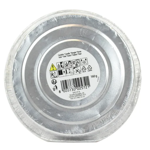 CITRONELLA INSETTICIDA RICARICA VASO ALLUMINIO ARGENTO DIAMETRO 16,5 CM