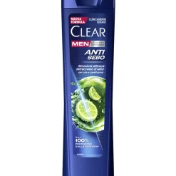 CLEAR MEN SHAMPOO ANTIFORFORA ANTI SEBO CUTE E CAPELLI GRASSI 225 ML