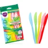 CLENDY HOME&CARE COLTELLI DI PLASTICA RIUTILIZZABILI SET ARCOBALENO BUSTA 25 PEZZI