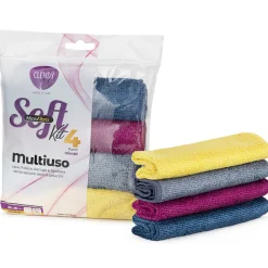 CLENDY HOME&CARE PANNO SOFT MICROFIBRA MULTIUSO 20x30 CM. 4 PEZZI