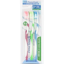 CLENDY PHARMA SET SPAZZOLINO DENTI SETOLE MEDIE 3 PEZZI