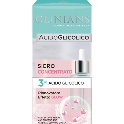 CLINIANS ACIDO GLICOLICO SIERO CONCENTRATO VISO RINNOVATORE GLOW 30 ML