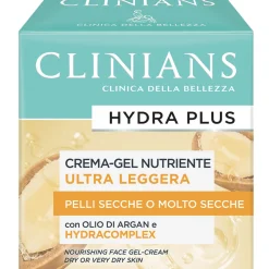 CLINIANS HYDRA PLUS CREMA GEL NUTRIENTE ULTRA-LEGGERA OLIO DI ARGAN PELLI SECCHE O MOLTO SECCHE 50 ML