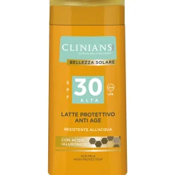 CLINIANS SOLARE LATTE PROTETTIVO ANTI AGE SPF30 RESISTENTE ALL'ACQUA 200 ML