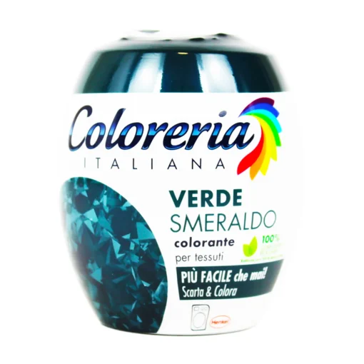 COLORERIA ITALIANA VERDE SMERALDO COLORANTE PER TESSUTI