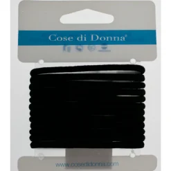 COSE DI DONNA ELASTICO NERO PER CAPELLI 12 PEZZI
