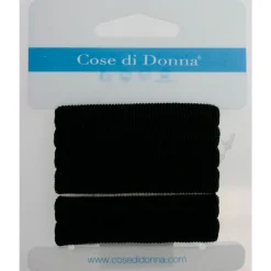 COSE DI DONNA ELASTICO SPUGNA NERO PER CAPELLI 6 PEZZI