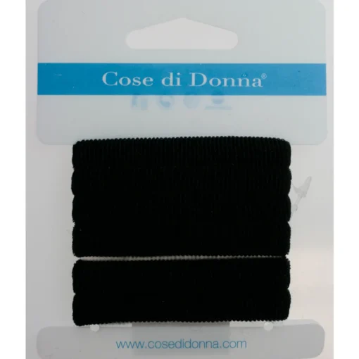 COSE DI DONNA ELASTICO SPUGNA NERO PER CAPELLI 6 PEZZI