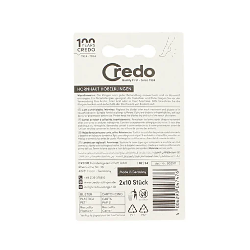 CREDO LAME PER TAGLIACALLI 20 PZ.