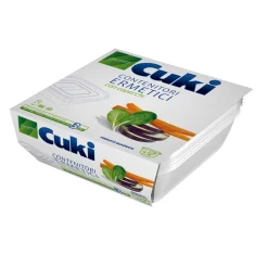 CUKI CONTENITORE ERMETICO IN PLASTICA CON COPERCHIO 1 LT 3 PEZZI QUADRATO