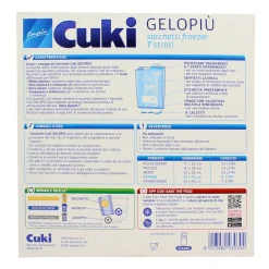 CUKI GELOPIÙ SACCHETTI FREEZER - FORMATO GRANDE - 15 SACCHETTI - LT 6.0 - CM 29X42